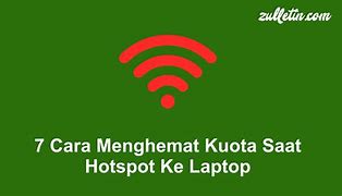 Cara Hotspot Data Ke Laptop